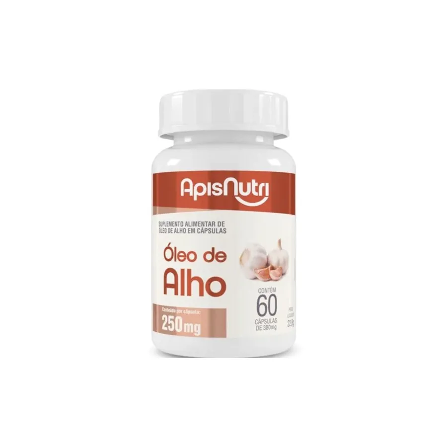 Cápsulas de Óleo De Alho 60 Caps 250Mg Apisnutri