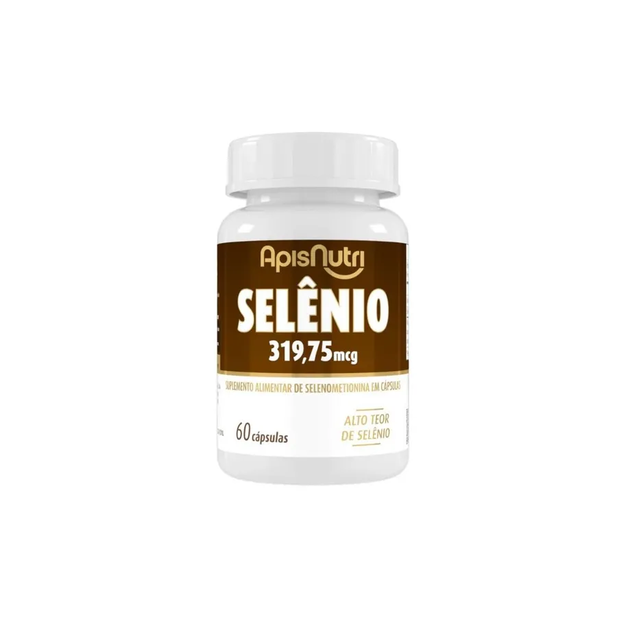 Apisnutri Cápsulas Suplemento Mineral De Selenio 60 Caps 319,75Mg