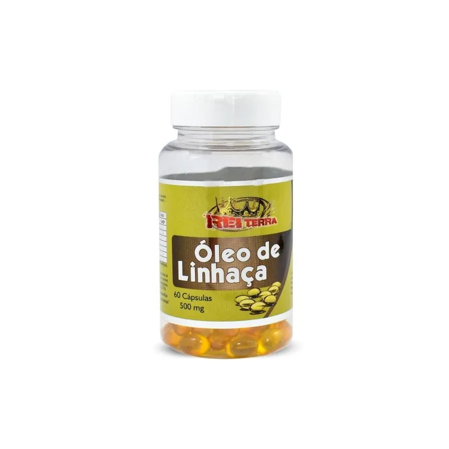 Rei Terra Cápsulas de Óleo de Linhaça 60 Caps 500 Mg