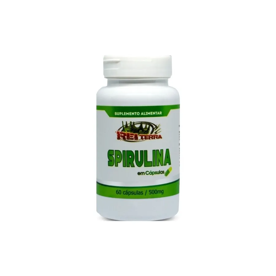 Rei Terra Cápsulas de Spirulina 60 Caps 500 Mg