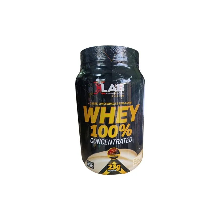 Xlab Whey Protein Concentrado (WPC) sabor Mousse de Baunilha - Pote 900gr