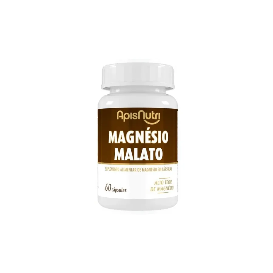 Apisnutri Cápsulas Magnésio Malato 60 Caps