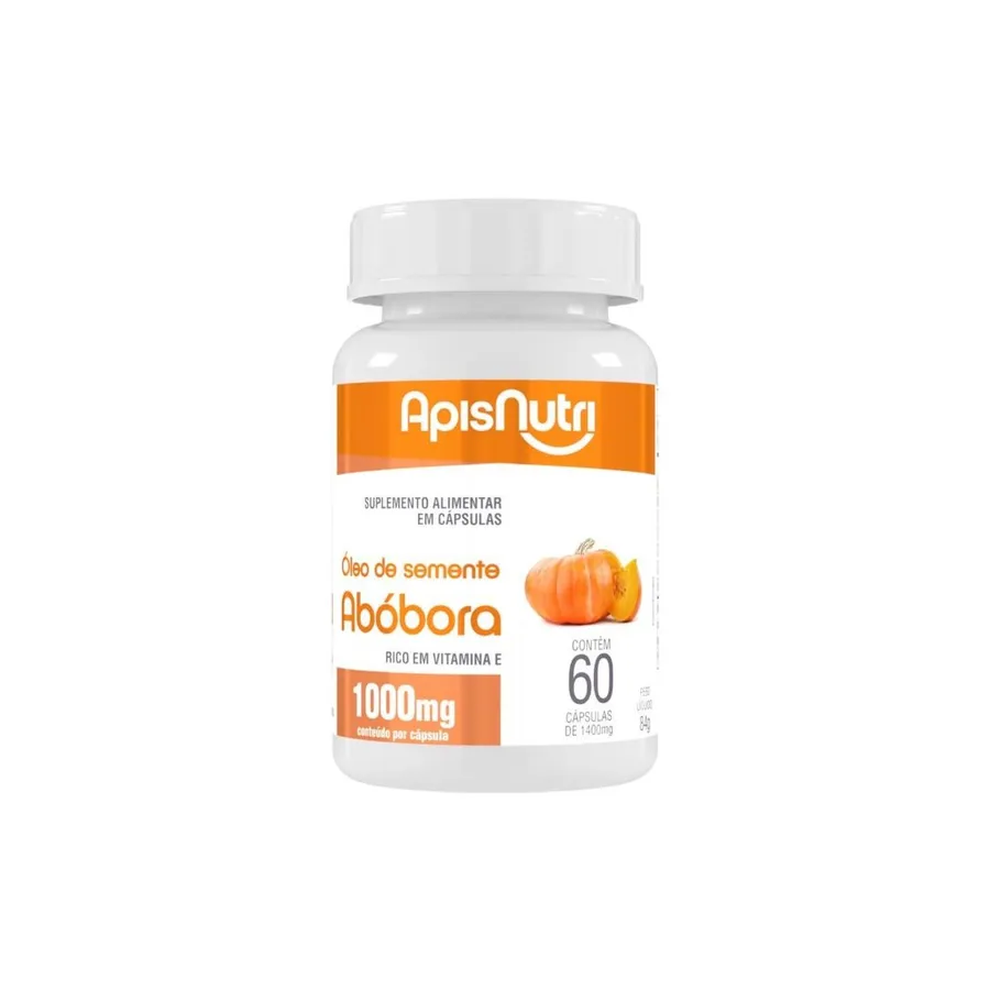 Apisnutri Óleo de Semente de Abóbora , 60 Caps 1g