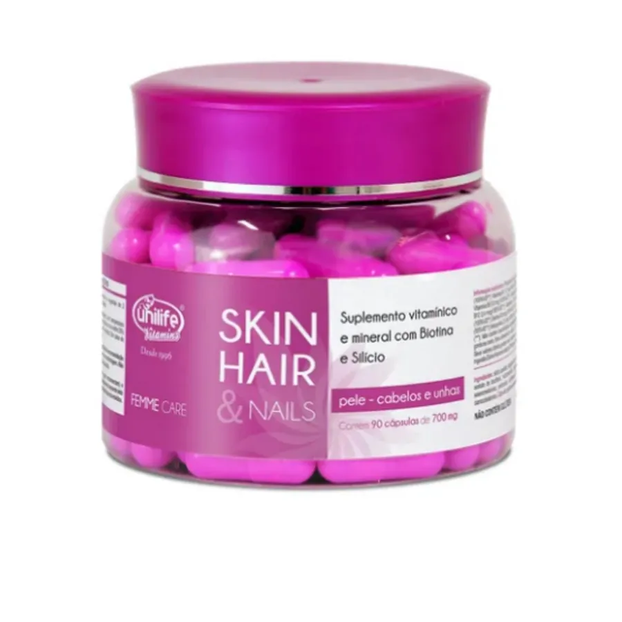 Uni Skin Hair e Nails 90 Caps Unilife