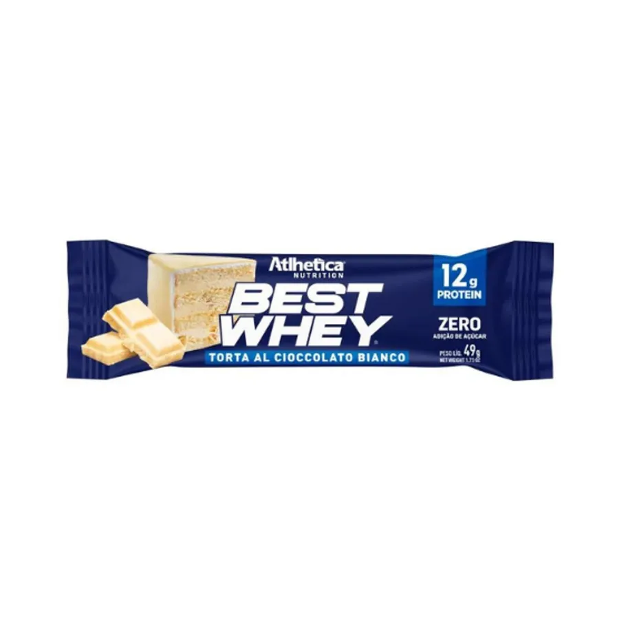 Best Whey Barra Torta Al Cioccolato Bianco Atlhetica 49g