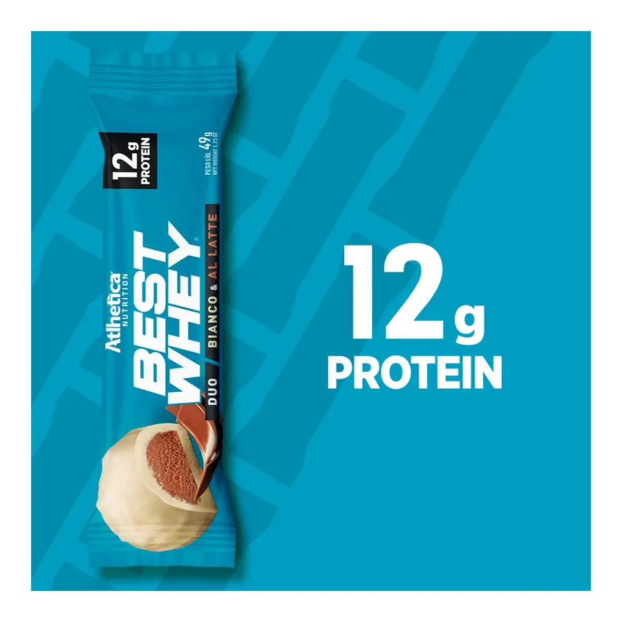 Best Whey Barra Bianco e Al Latte Atlhetica 49g — foto 3