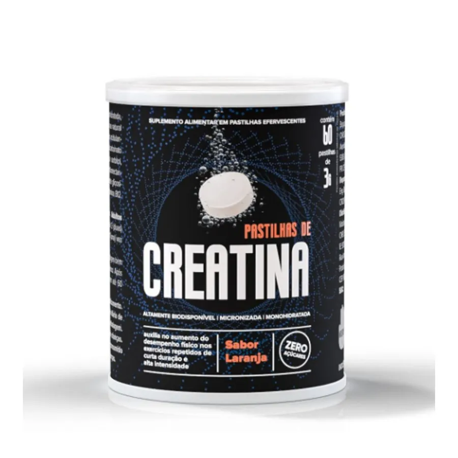 Moderação Creatina Laranja 60 Pastilhas Efervescentes