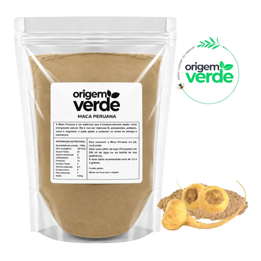 Origem Verde Peruana Negra em Pó 100% Pura