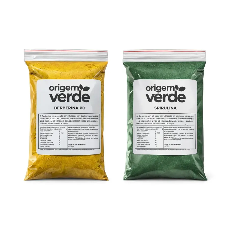Origem Verde Spirulina em Pó Premium / 100% Pura