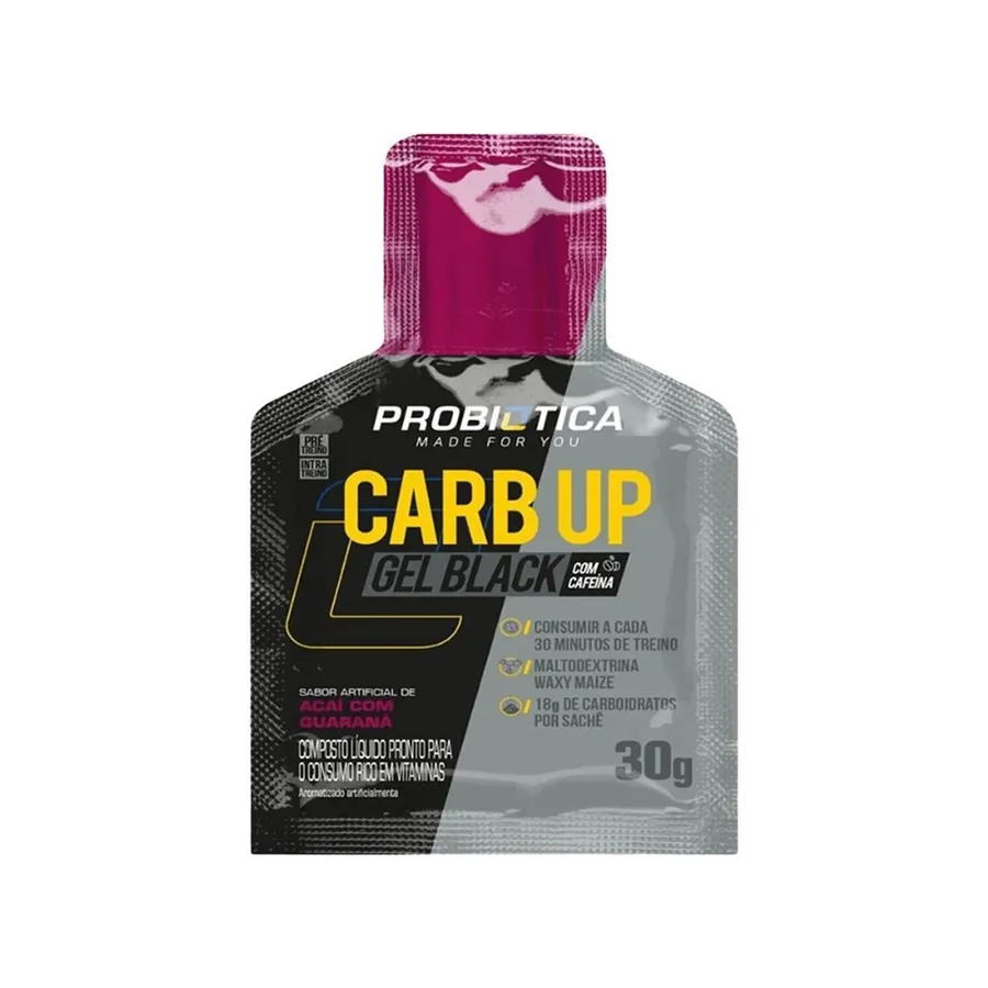 Probiótica Carb Up Gel Black - 1 sachê 30g — foto 3