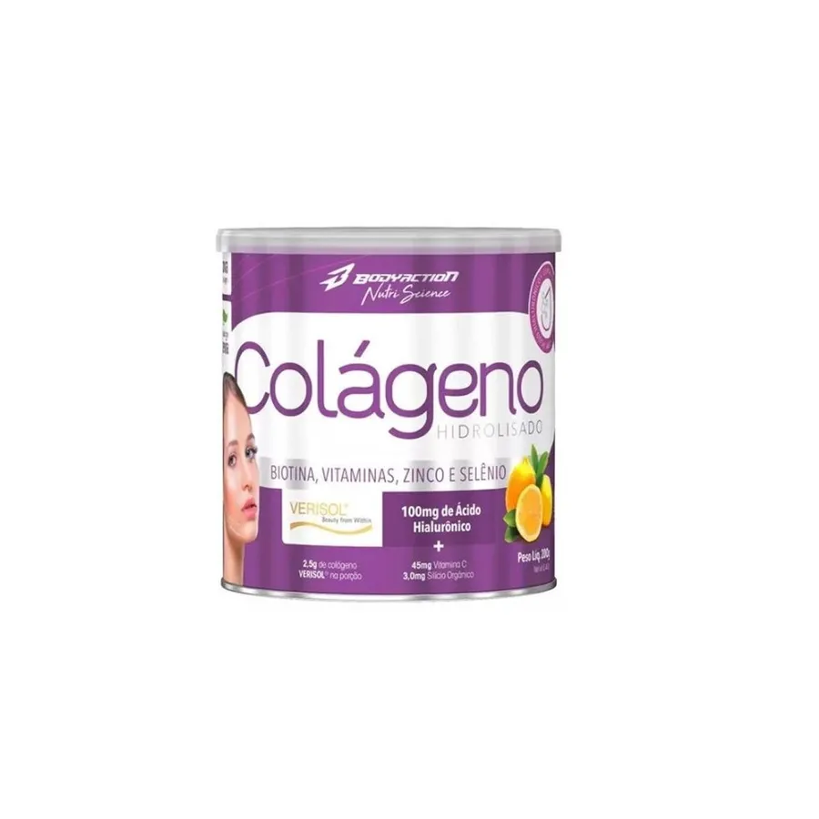 BodyAction Colágeno Hidrolisado Nutri Science - Limão com Clorofila 200g