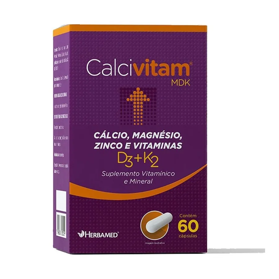 Herbamed Calcivitam 600mg 60 Cápsulas