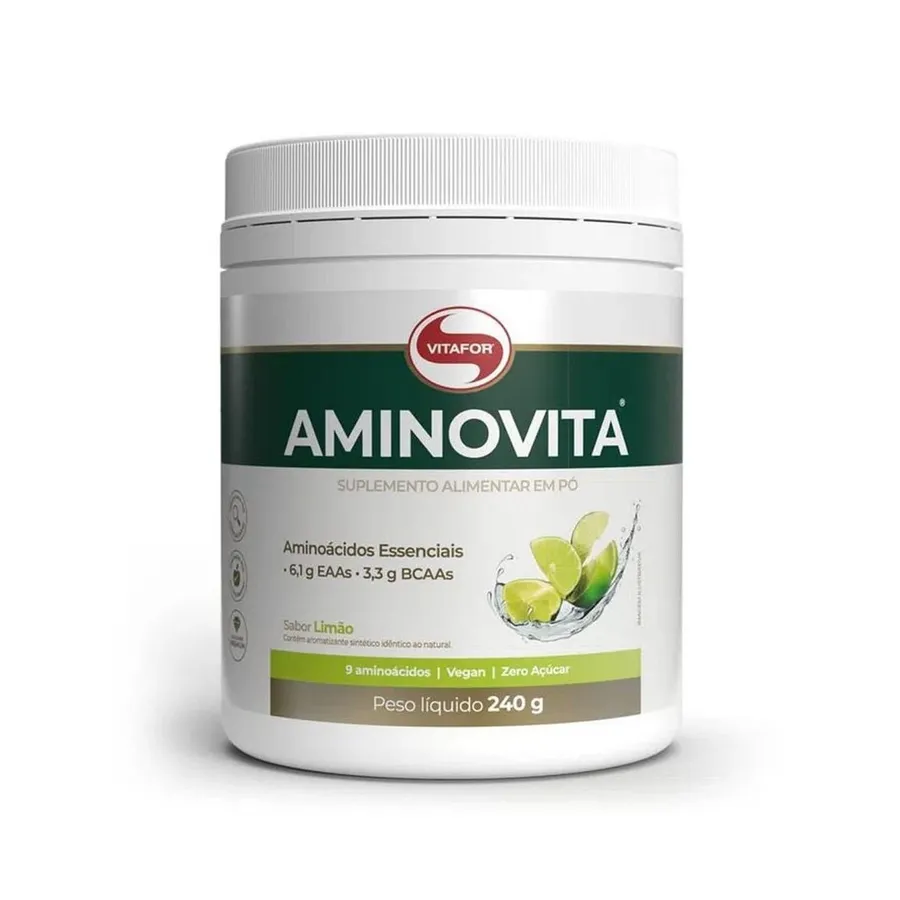 Vitafor Aminovita Aminoácidos Essenciais 240g