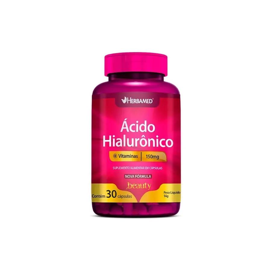 Acido Hialurônico + Vitaminas - 30 Cápsulas - Hermabed