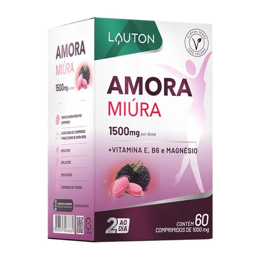 Lauton Nutrition Amora Miúra Premium 750mg - 60 Cápsulas