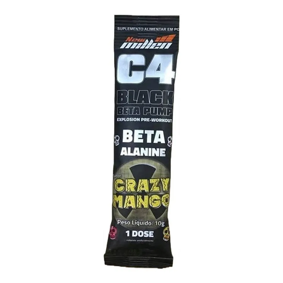 New Millen C4 Black Beta Pump Explosion - 1 Sachê Crazy Mango 10g