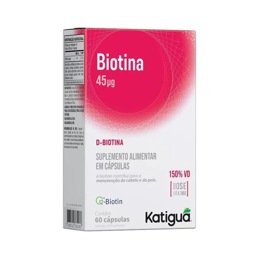 Katiguá Biotina Dose Máxima - 60 Cápsulas