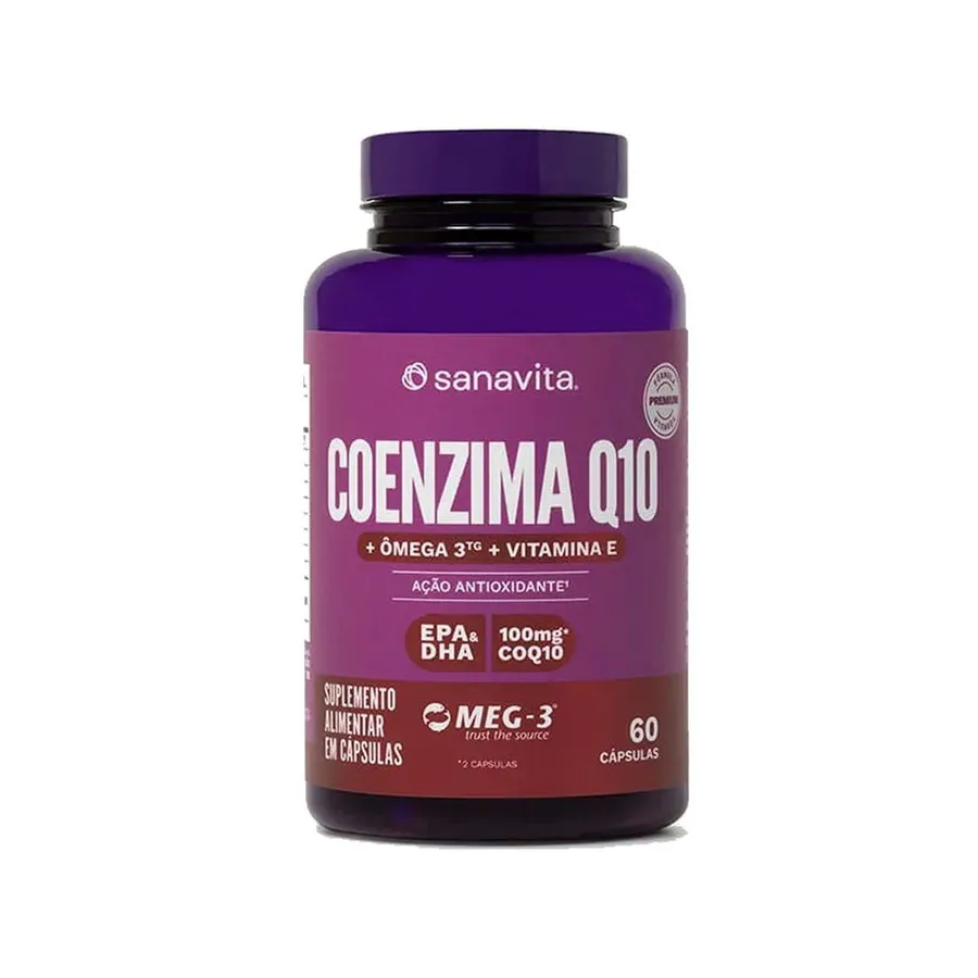 Sanavita Coenzima Q10 + Ômega 3 - 60 Cápsulas