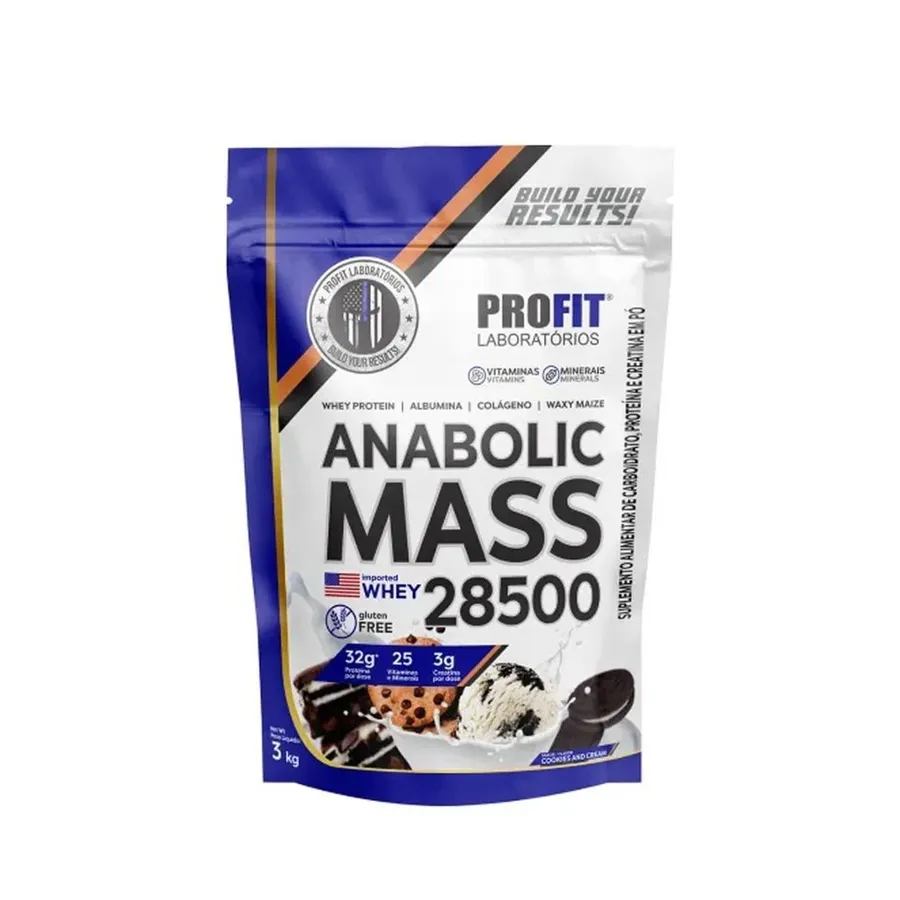 ProFit Anabolic Mass 28500 Refil Stand-Up - Cookies And Cream 3000g