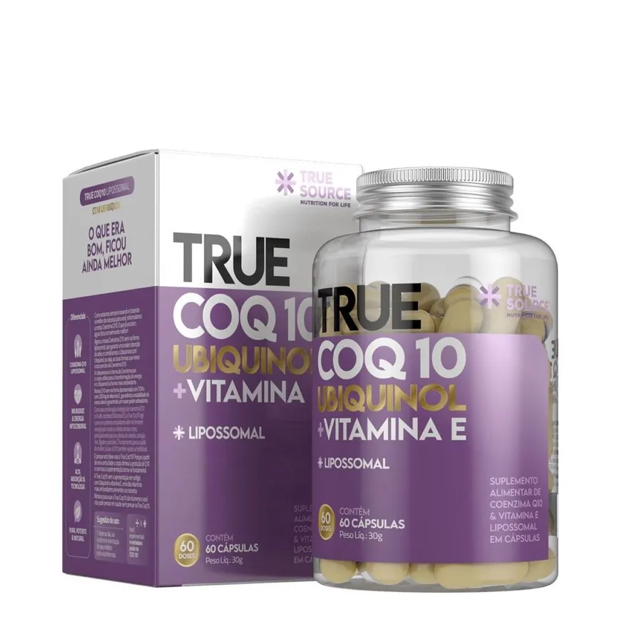True Source True Coq10 Ubiquinol Lipossomal - 60 Cápsulas