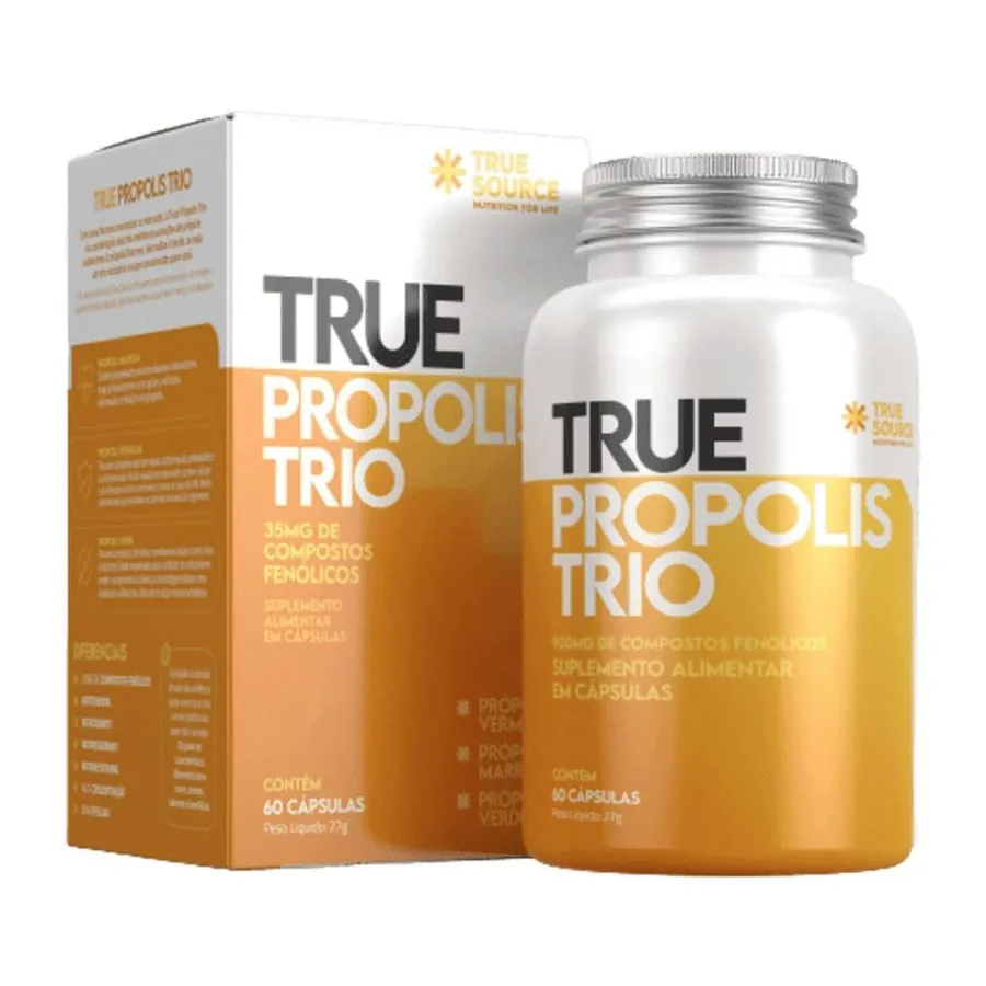 True Source True Propolis Trio - 60 Cápsulas