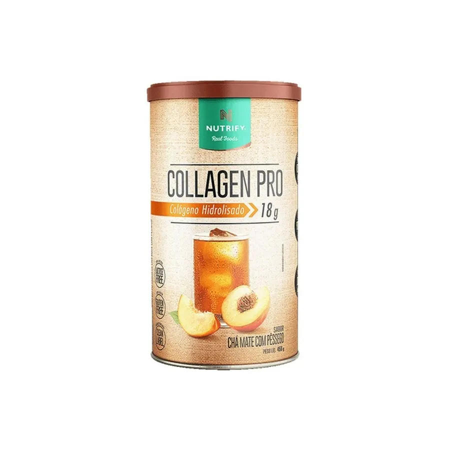 Nutrify Collagen Pro - Chá Mate com Pêssego 450g