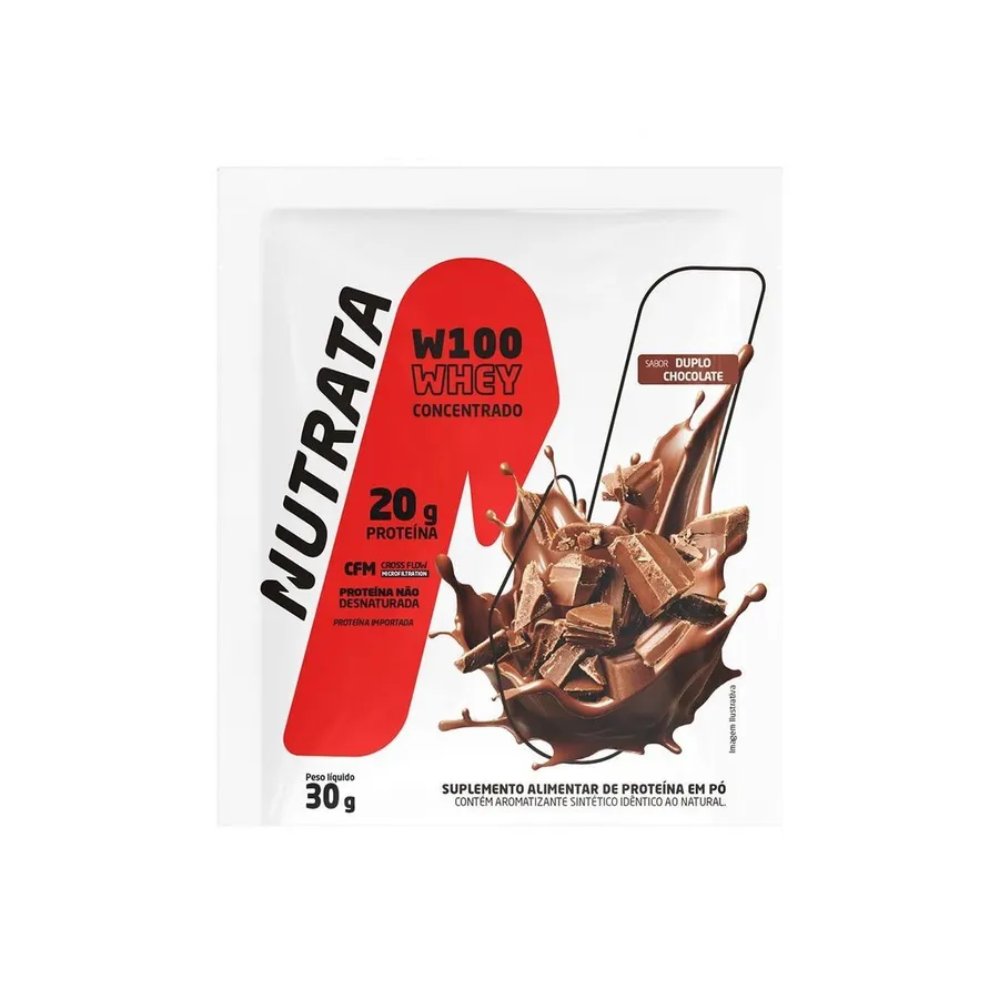 Nutrata W100 Whey Concentrado - 1 Sachê 30g — foto 3