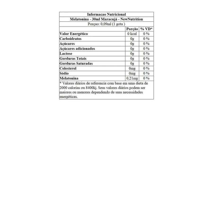 NewNutrition Melatonina - Maracujá 30ml — foto 3