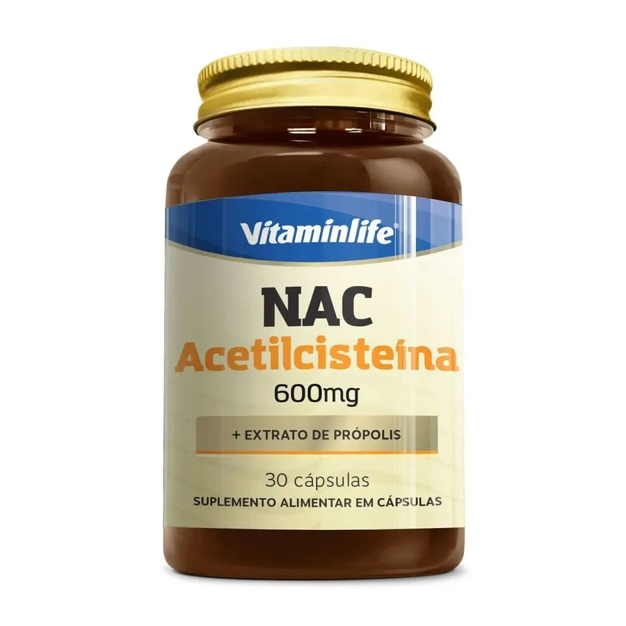 VitaminLife NAC Acetilcisteína + Própolis - 30 Cápsulas