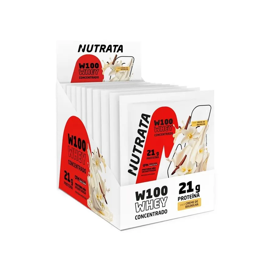 Nutrata W100 Whey Concentrado - 12 Sachês 30g — foto 3