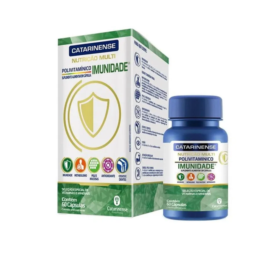 Catarinense Nutrição Multi Polivitaminico Imunidade - 60 Cápsulas