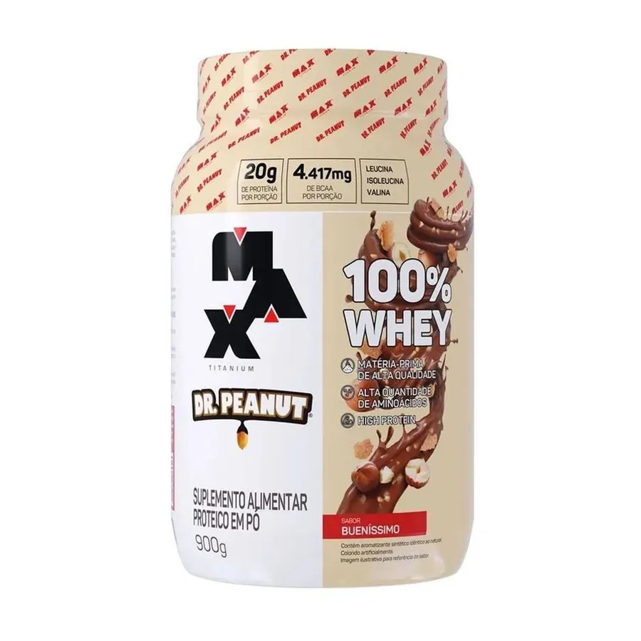 Max Titanium 100% Whey Dr. Peanut - Bueníssimo 900g