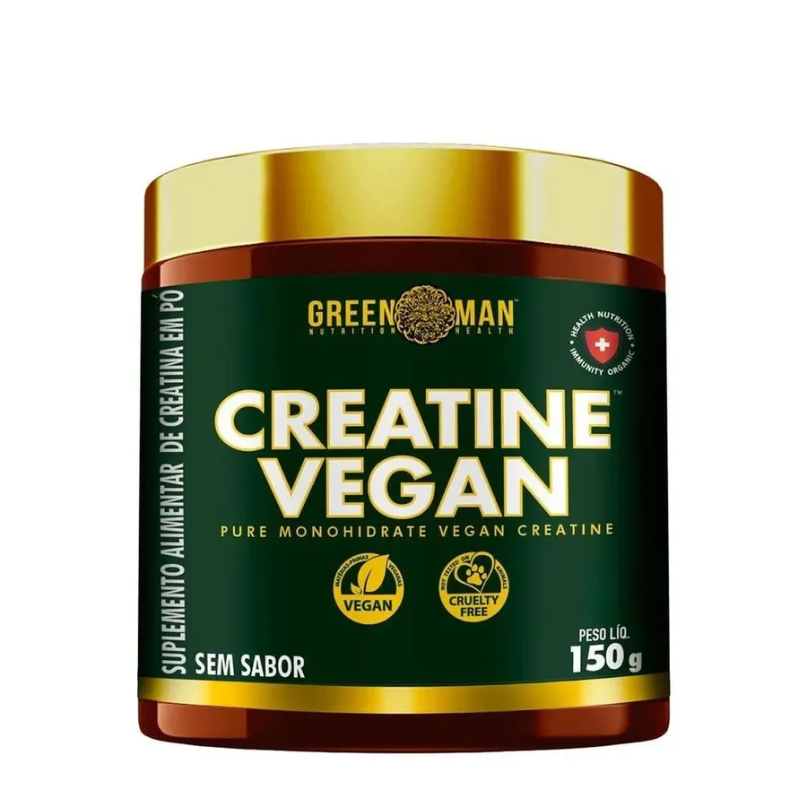 Black Skull Creatine Vegan Green Man - Sem Sabor 150g