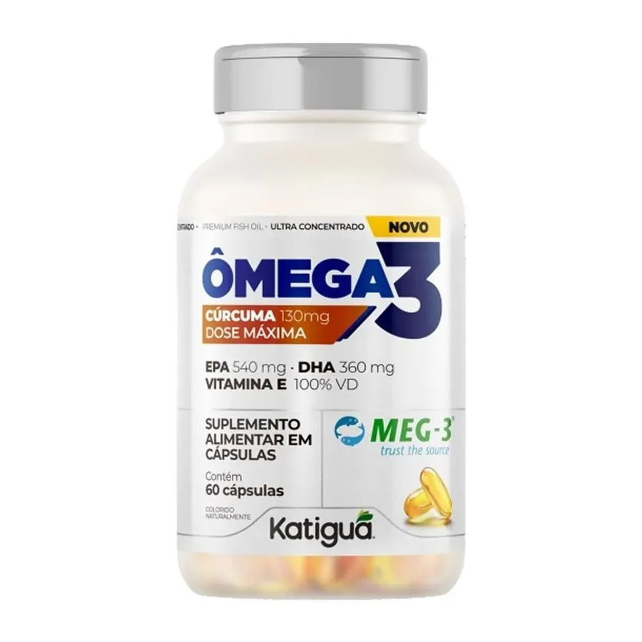 Katiguá Ômega 3 Cúrcuma - 60 Cápsulas
