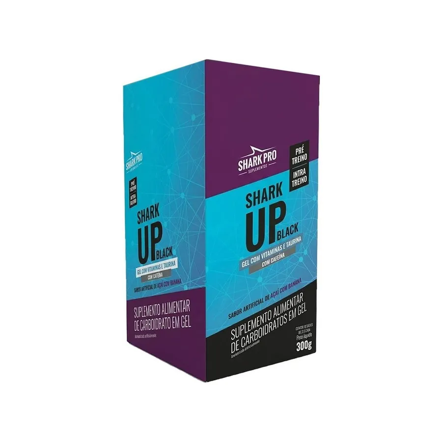 Shark Pro Shark Up Black Gel - 10 Sachês 30g — foto 4