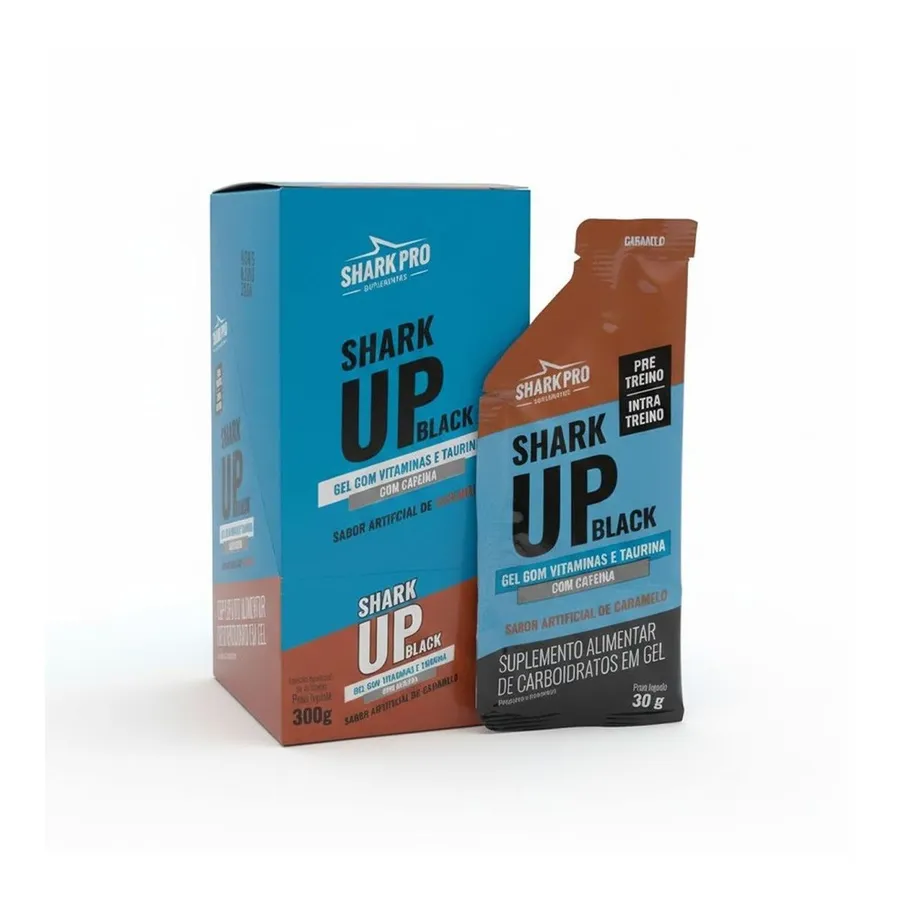 Shark Pro Shark Up Black Gel - 10 Sachês 30g — foto 5