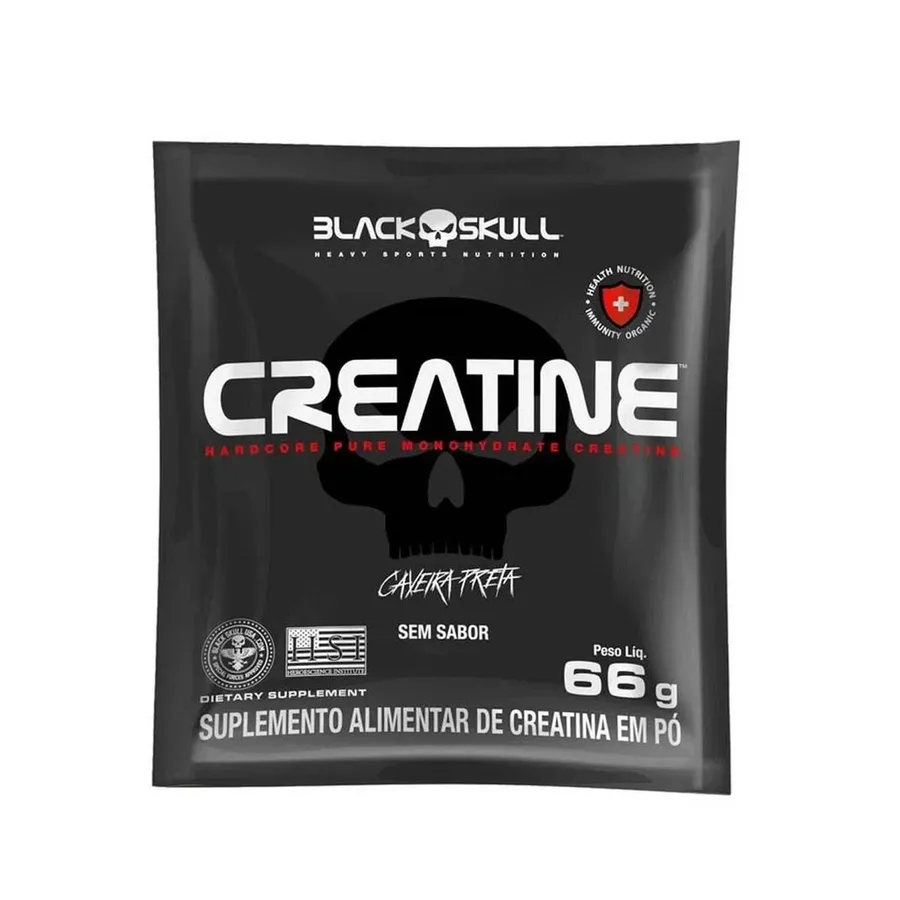 Black Skull Creatine Monohidratada - Sem Sabor 66g