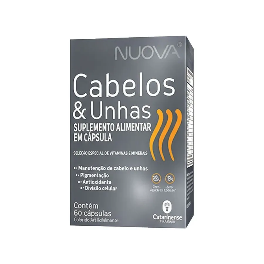 Catarinense Nutrição Nuova Cabelos E Unhas - 60 Cápsulas — foto 3
