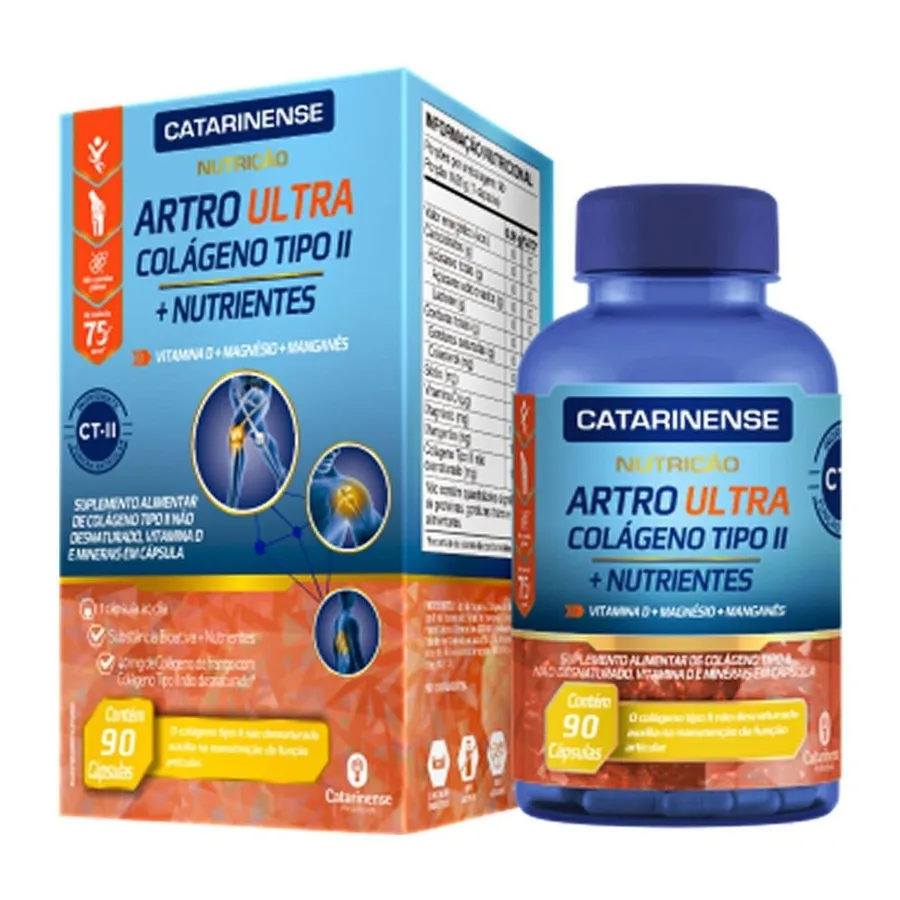Catarinense Nutrição Artro Ultra Colágeno Tipo II - 90 Cápsulas