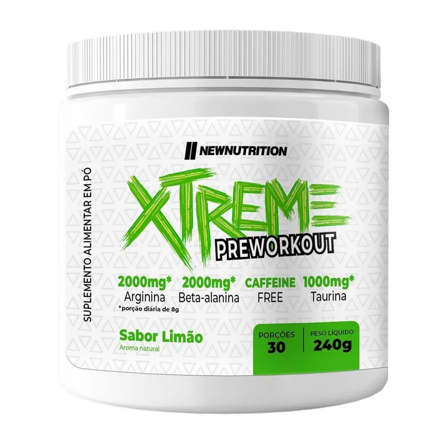 NewNutrition Xtreme sem Cafeína - Limão 240g