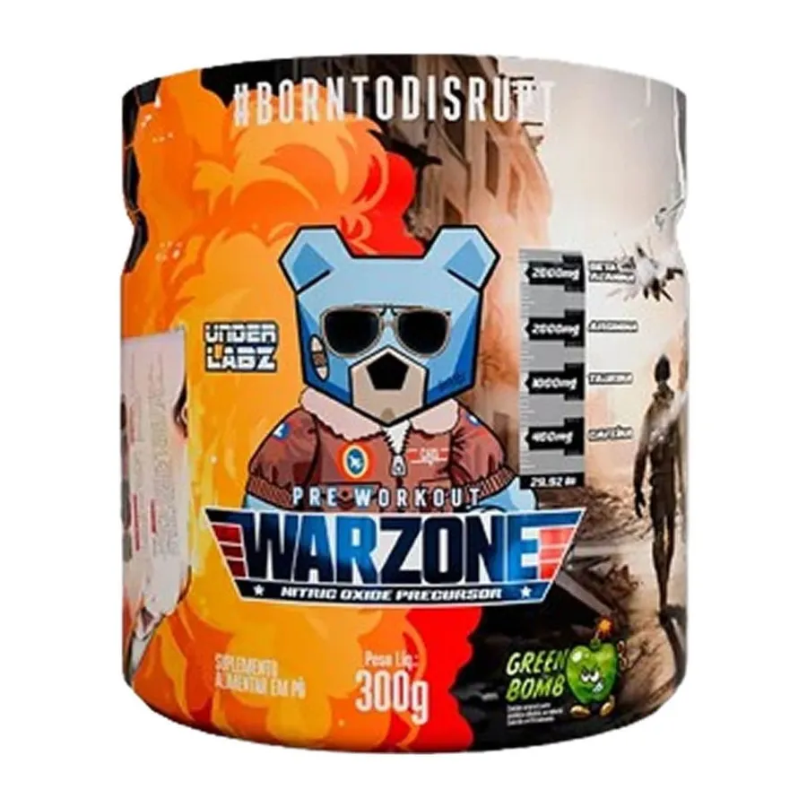 Under Labz Warzone Pré-Treino - Green Bomb 300g