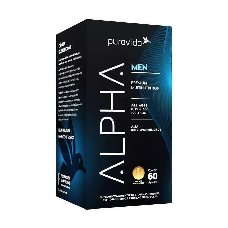 Puravida Alpha Men - 60 Cápsulas