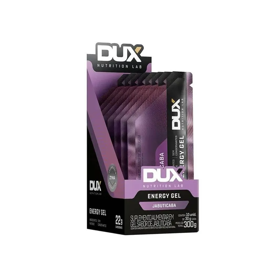 Dux Nutrition Energy Gel sem Cafeína - 10 Unidades Jabuticaba 30g