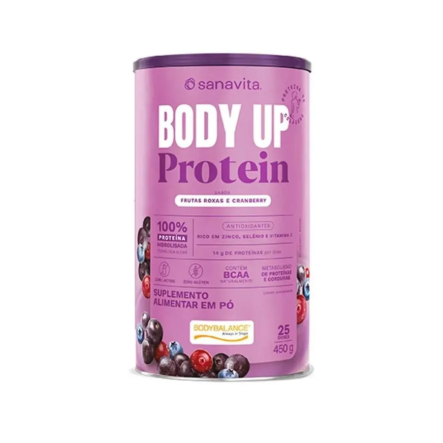 Sanavita Body up Protein - Frutas Roxas e Cranberry 450g