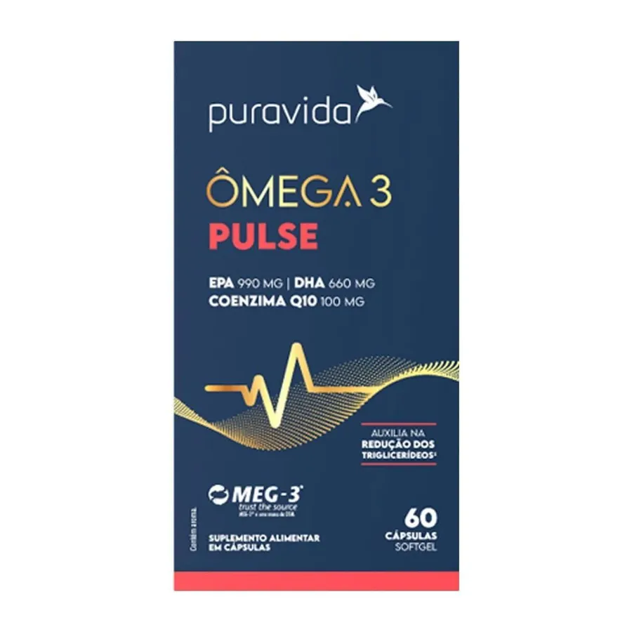 Puravida Ômega 3 Pulse - 60 Cápsulas