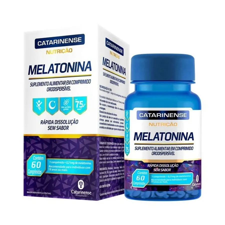 Catarinense Nutrição Melatonina - 60 Comprimidos