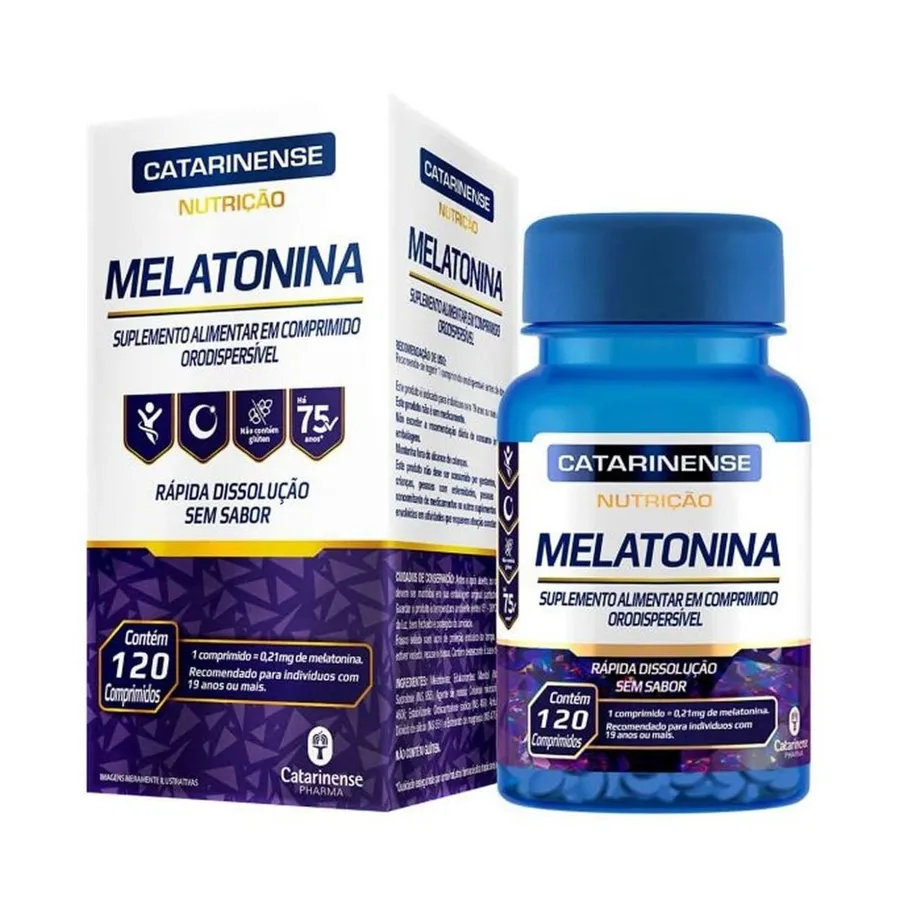 Catarinense Nutrição Melatonina - 120 Comprimidos
