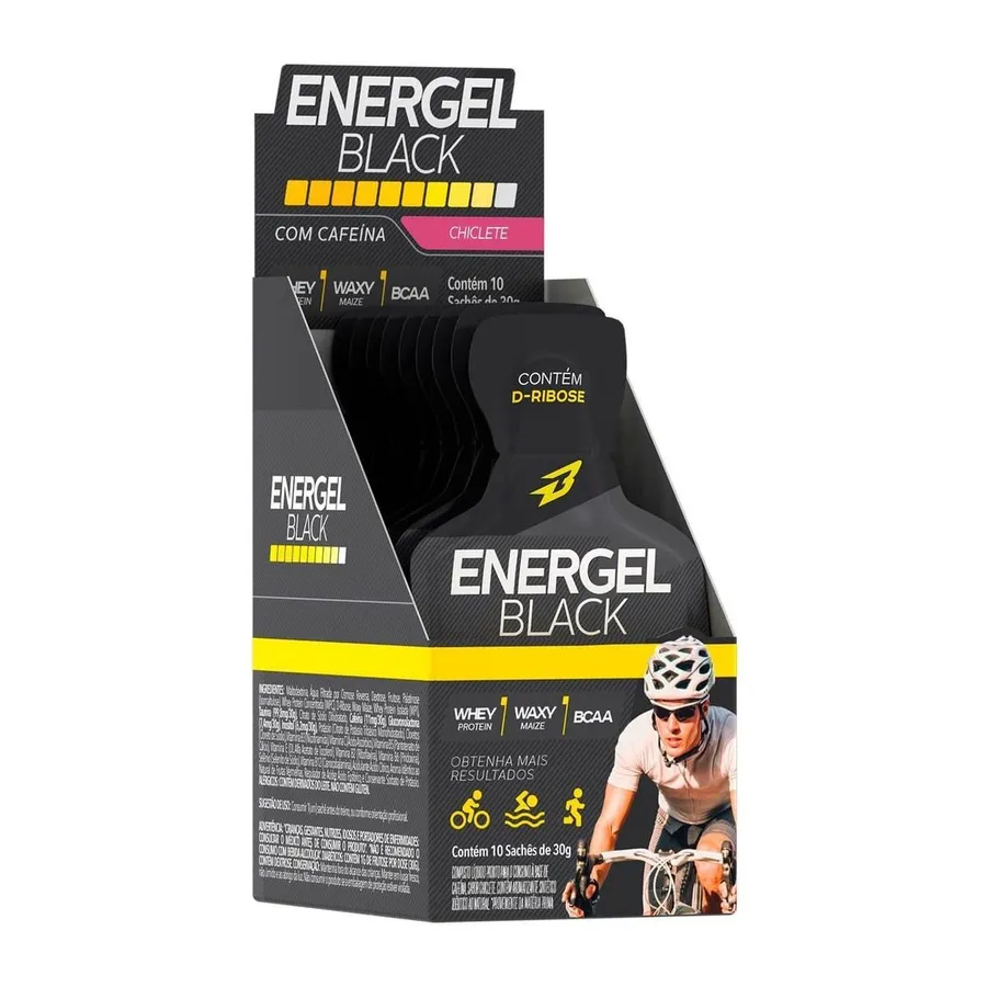 BodyAction Energel Black - 10 Sachês 30g — foto 4