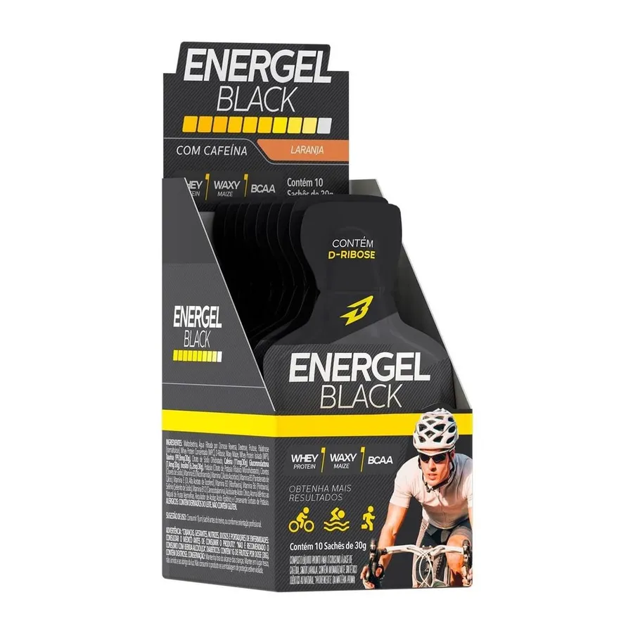 BodyAction Energel Black - 10 Sachês 30g — foto 5