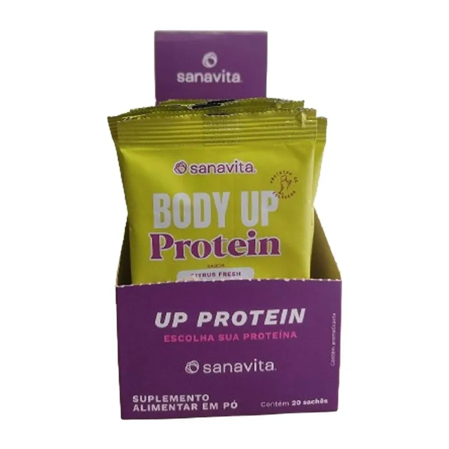 Sanavita Body Up Protein - 20 Sachês Citrus Fresh 20g